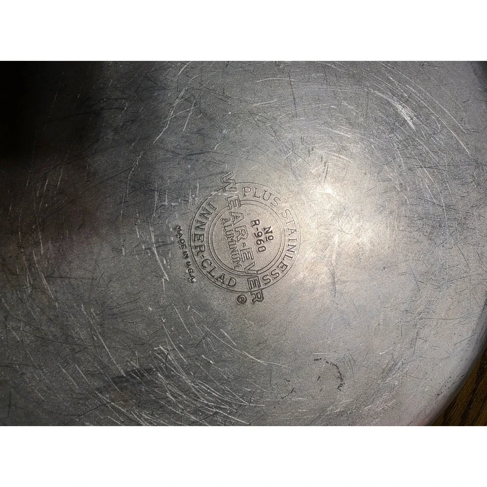 Wear-Ever R-960 Inner-Clad Aluminum Stainless Skillet 10 Inch Pan Made in USA